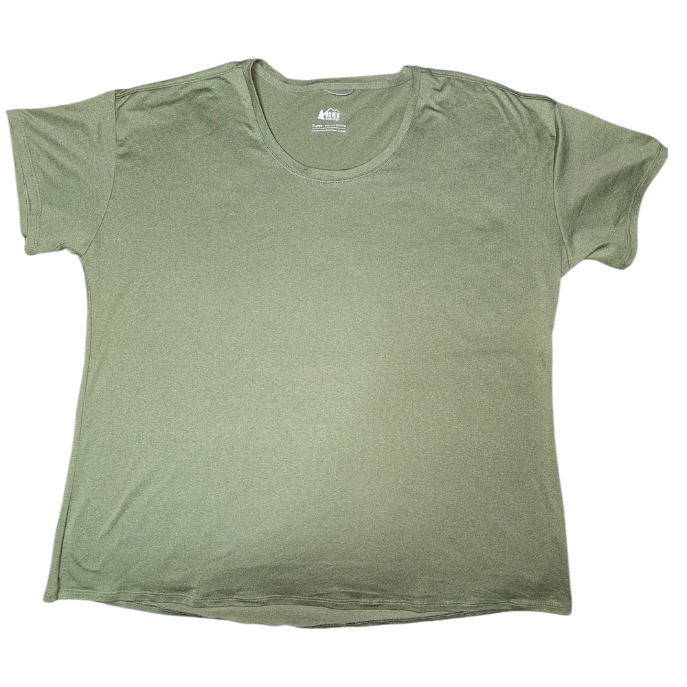 REI Lightweight Crew Neck Tee - Olive Green
